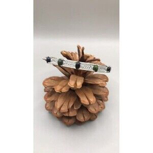 Beautiful Black Opal Bangle Bracelet